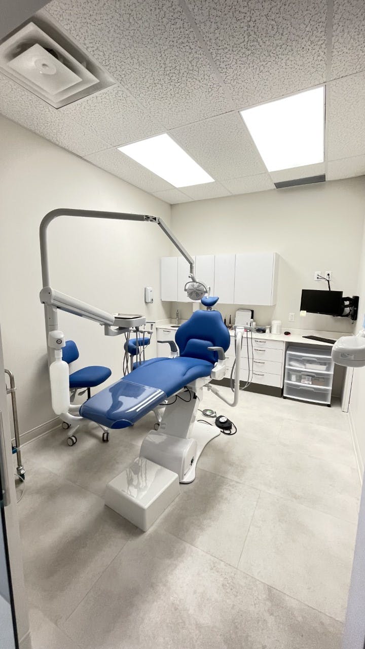 A Dental chair in the dental clinic